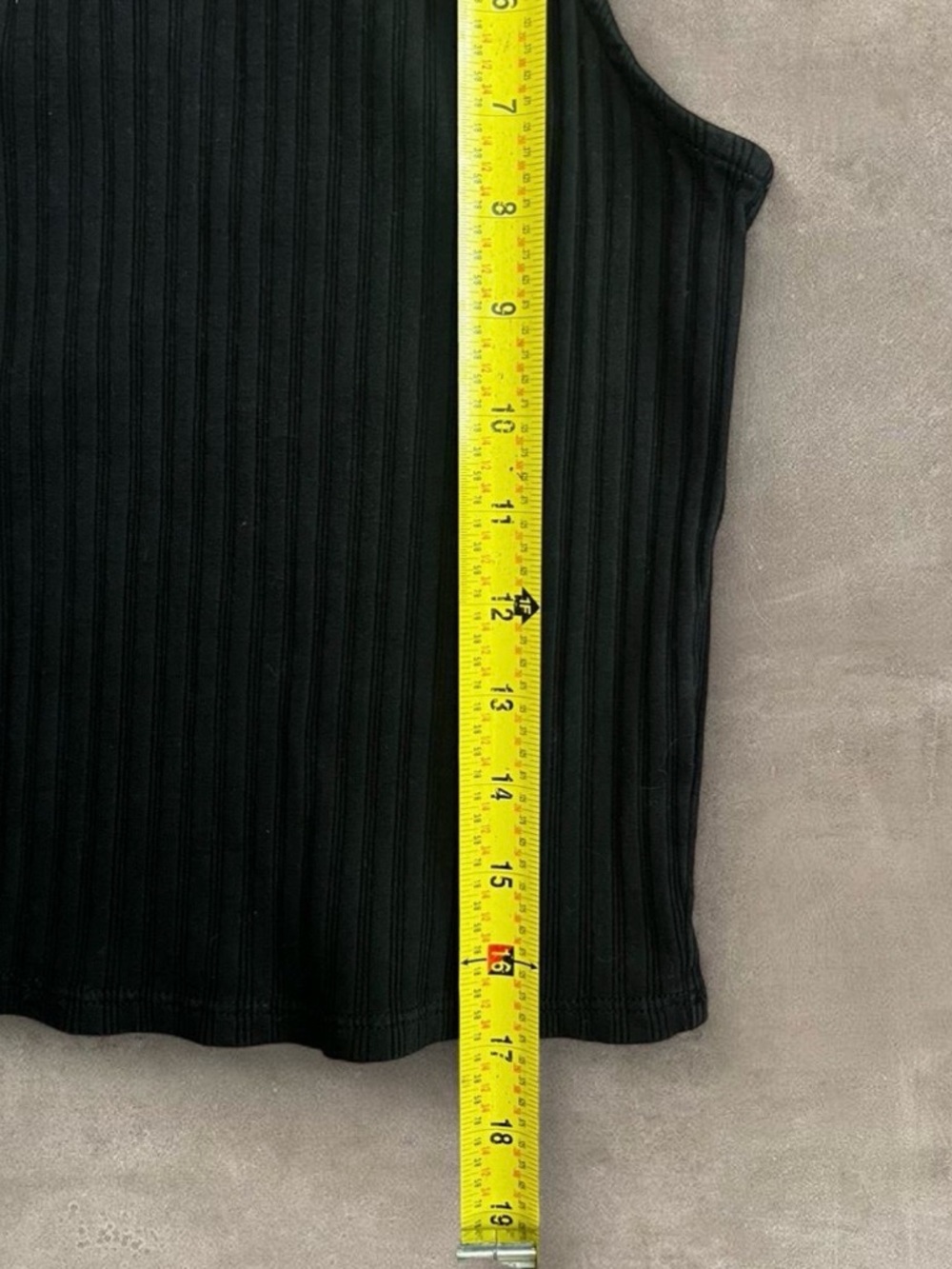 Ribbed Sleeveless Organic Cotton Tank Top - Picture 4 of 5